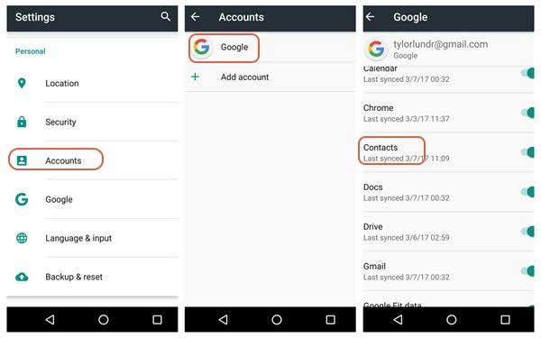 How to Save Contacts on a Samsung Android Phone