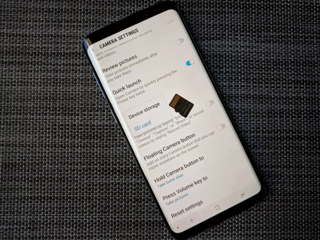 Saving Pictures from a Motorola Android Smartphone to an SD Card