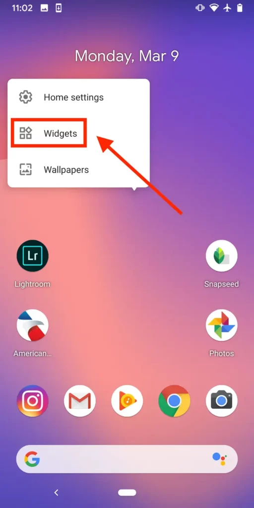 What is a widget on an android?