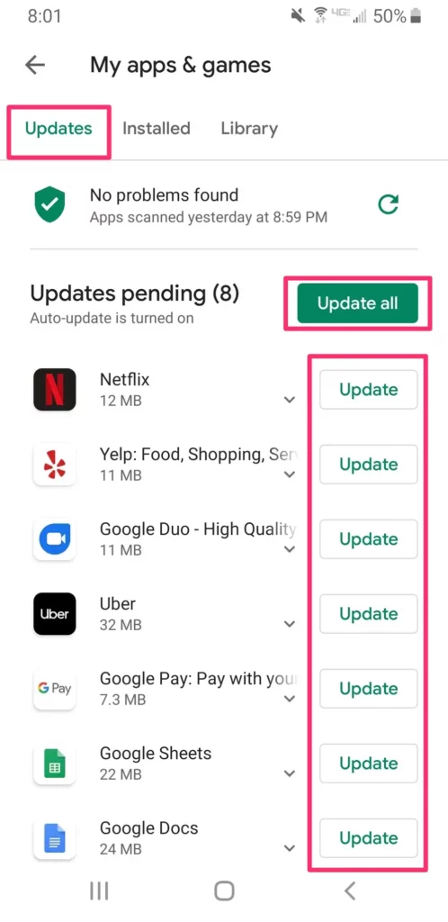 Update Your Apps