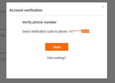 Authenticate to delete mi account
