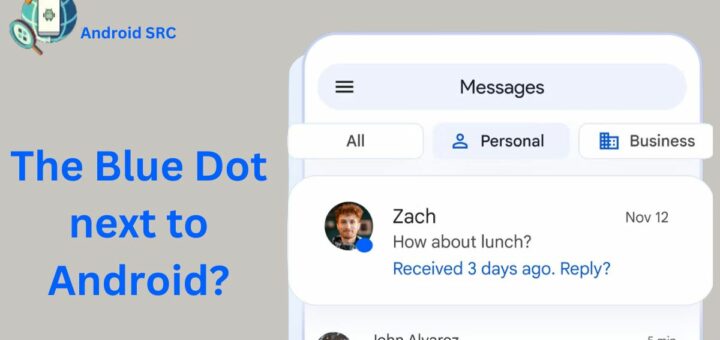 Blue Dot on Android Text