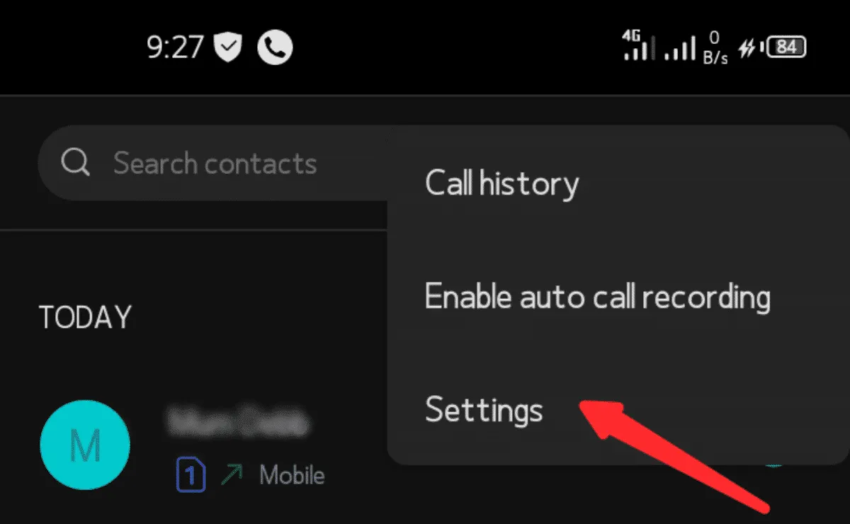 Open the Settings app on your Android device.